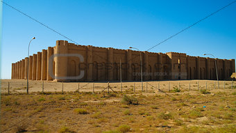 Exterior view to Al-Ukhaidir Fortress aka Abbasid palace of Ukhaider near Karbala Iraq