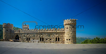 facade of Moussa Castle at Deir al Qamar, Lebanon
