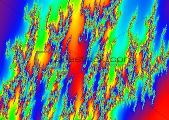 Rainbow Abstract Fractal Background