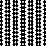 Modern repeating seamless pattern of repeat round shapes. Stylish texture. Geometric background. Vector illustration.
