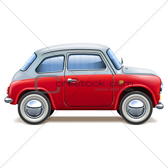 Vector Red Toy Car