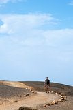 young man walking outdoors in Fuerteventura, Spain