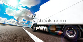  International delivering goods trailer