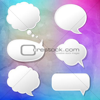 Colorful Background With Speech Bubble