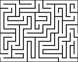 Rectangle maze isolated