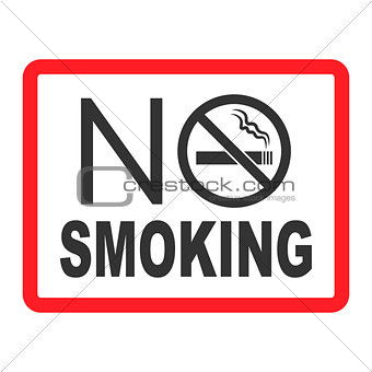 No smoking sign. No smoke icon. Stop smoking symbol. Vector illustration. Icon for public places.