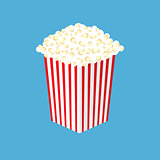 Cinema concept vector popcorn illustration