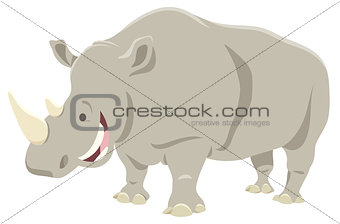 cartoon rhinoceros animal character