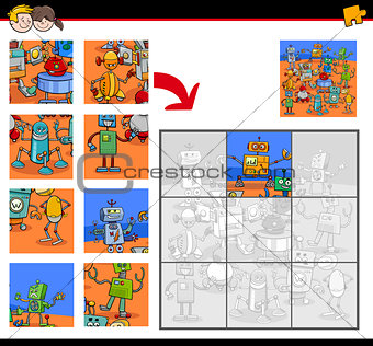 jigsaw puzzles with robot fantasy characters