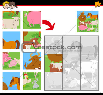 jigsaw puzzles with funny farm animals