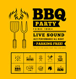 BBQ party vector illustration