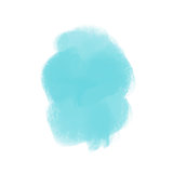 Blue spot, watercolor abstract hand painted background