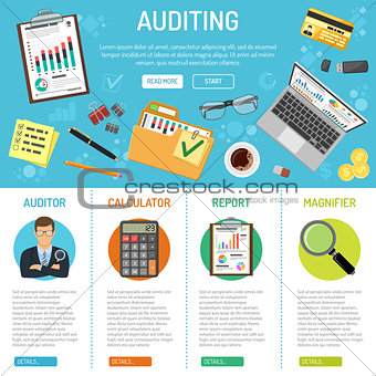 Auditing and Business Accounting Infographics