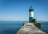Old lighthouse in the Cargo Port of Odessa