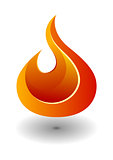 Fire icon. Design element