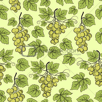Grape, Seamless Background