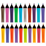 Set od Colorful Markers