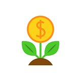 Dollar tree flat icon