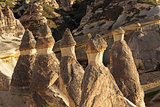Fairy houses stone cliffs