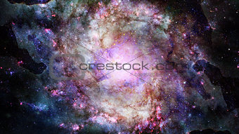 Starry deep space - nebula and galaxy. Elements of this image furnished by NASA.