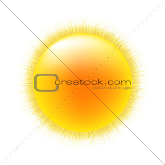 Sun With White Background