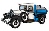 The vintage dairy tank truck