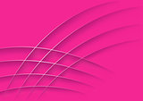 Pink Abstract Background with Silver Lines
