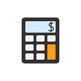 Calculator flat icon