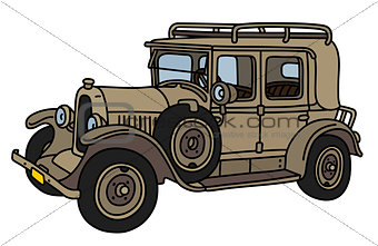 The vintage military car