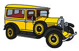 The vintage yellow van