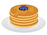 Vector Pancakes Isolated