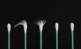 Green cotton swabs - dare to be different