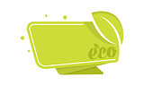 Green Eco tag