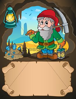 Small parchment and dwarf miner 1