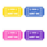 cinema ticket icons