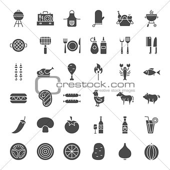 Grill Solid Web Icons