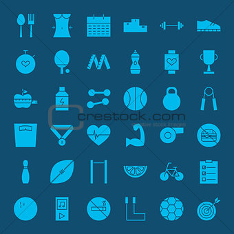 Healthy Lifestyle Solid Web Icons