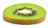 Slice of kiwi fruit isolated on white