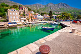 Idyllic village of Mlini in Dubrovnik archipelago view