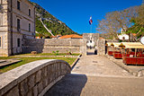 Ston town gate and walls view