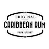 Caribbean Rum vintage stamp