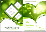 Flyer Template with Bokeh Background