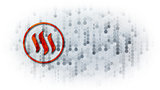 Steem - Logo on Digital Background.
