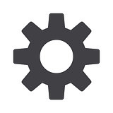 Setting icon vector, Tools, Cog, Gear Sign Isolated on white background. Help options account concept. Trendy Flat style for graphic design, logo, Web site, social media, UI, mobile app, EPS10