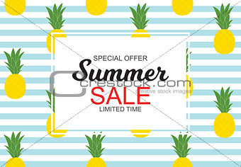 Summer Sale concept Background. Vector Illustration