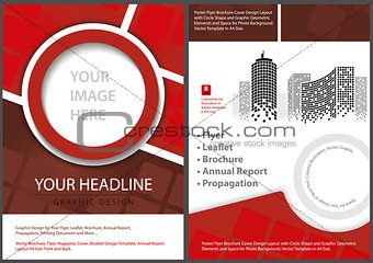 Flyer Template Front and Back in Red Tones