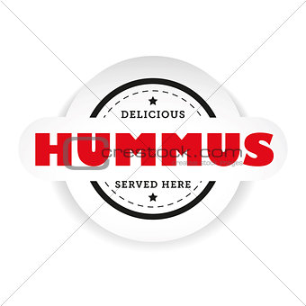 Hummus vintage stamp sign