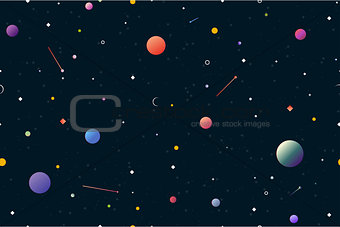 Space seamless gradient background