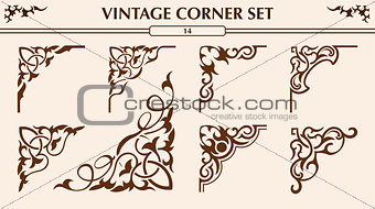 Vintage corner set