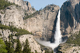 Upper Yosemite Falls in Yosemite National Park, California